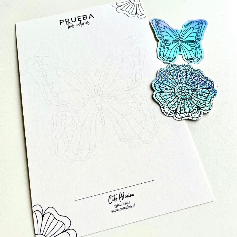 HOJA PRUEBA TUS COLORES + STICKERS